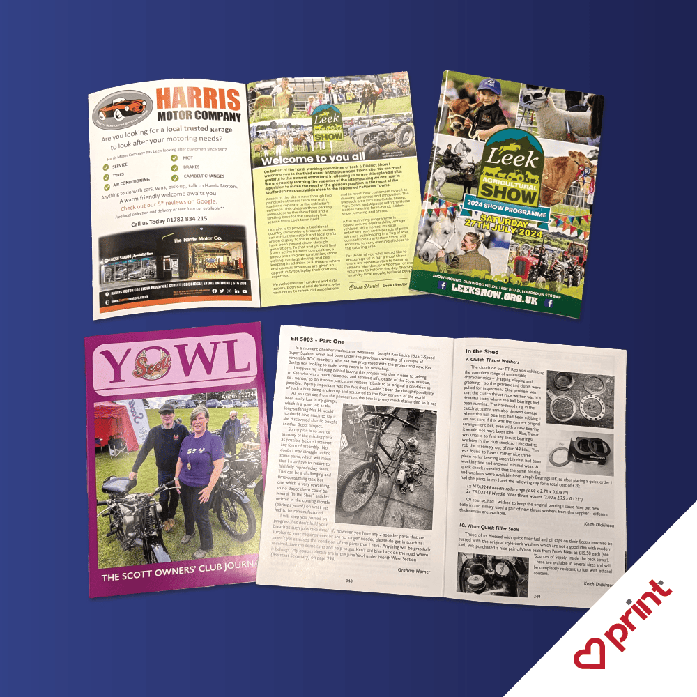 Printed Booklets Designed and Printed by LuvPrint - Stoke on Trent