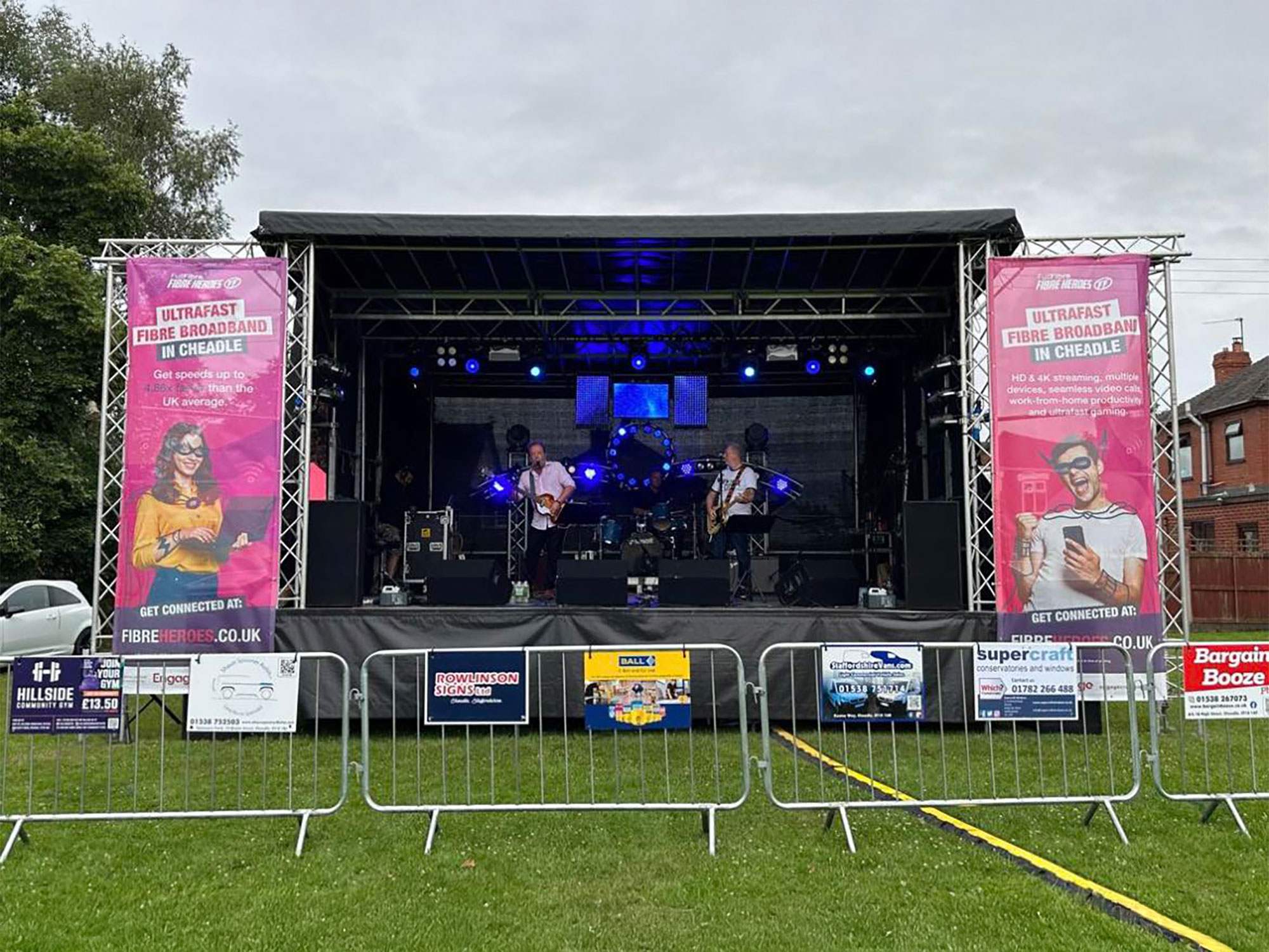 Event Banners at Cheadle Carnival created by LuvPrint Creative - Printed banners Stoke
