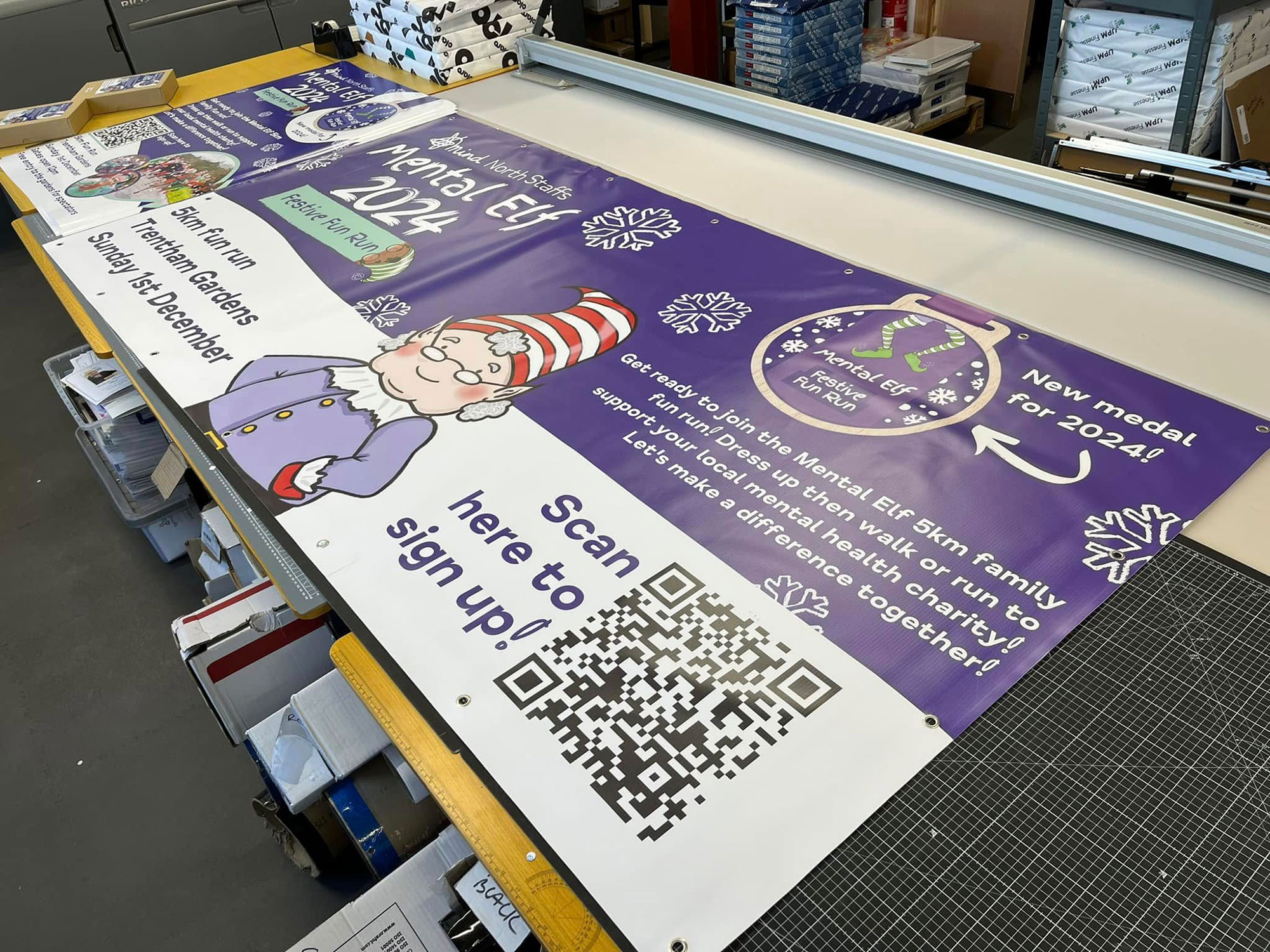 Advertising banner created by LuvPrint - Printed banners Stoke
