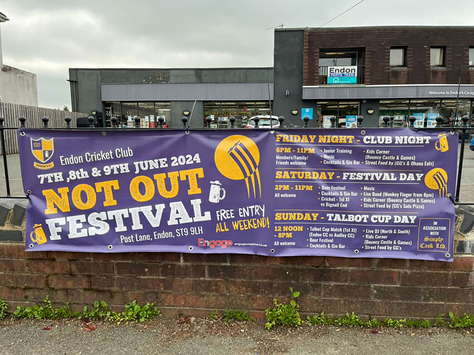 Advertising banner created by LuvPrint - Printed banners Stoke