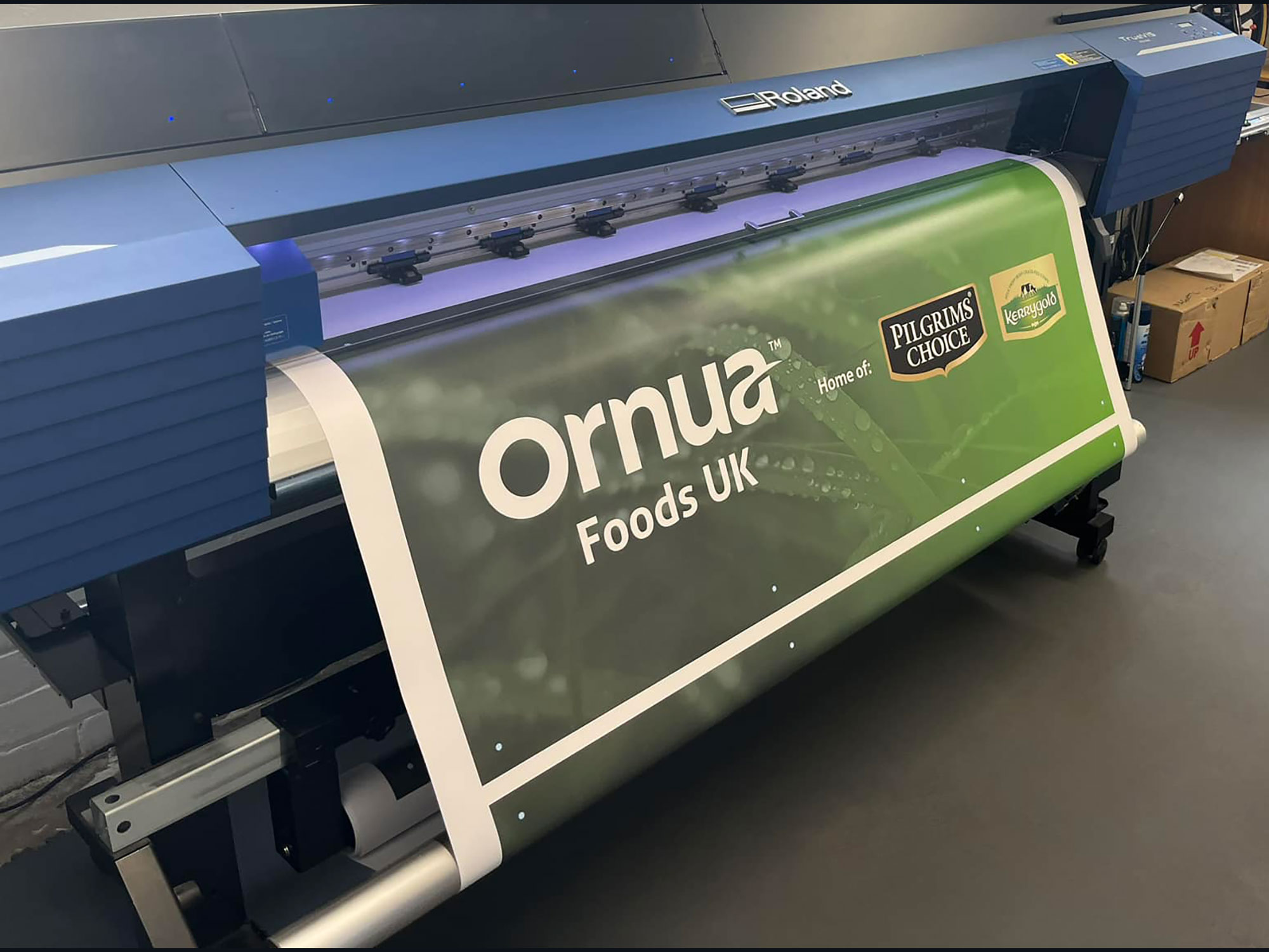 Advertising banner created by LuvPrint - Printed banners Stoke