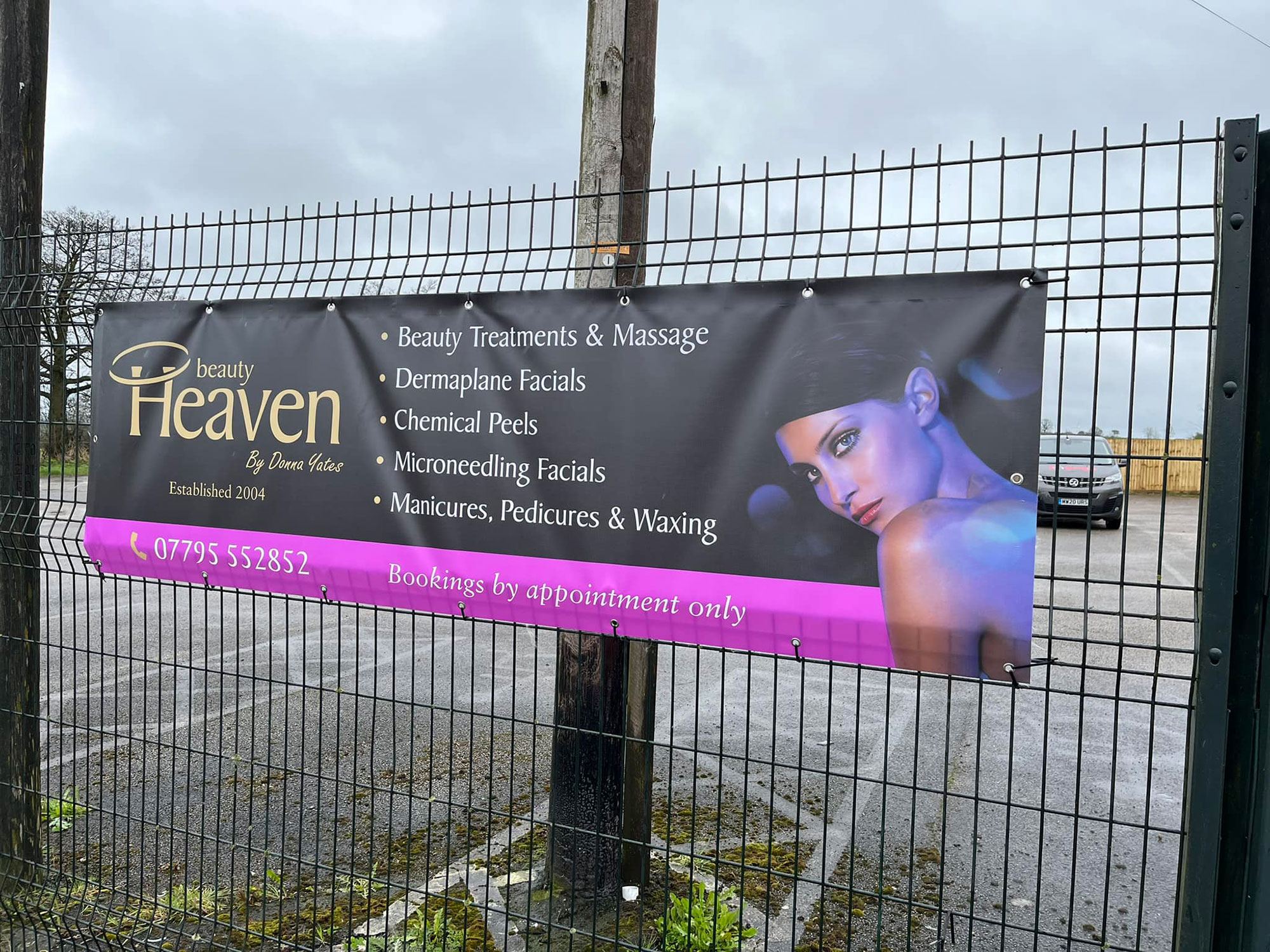 Advertising Banner created by LuvPrint - Printed banners Stoke