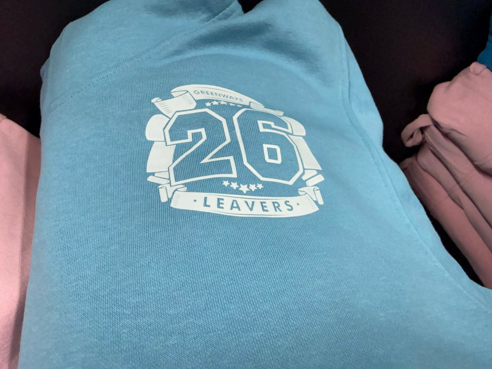 Leavers Hoodies fully customised DTF printed from Luv Print @ Engage Creative, Stoke on Trent