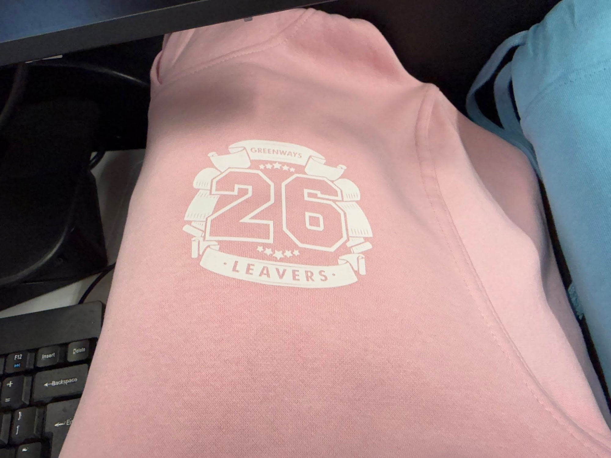 Leavers Hoodies fully customised DTF printed from Luv Print @ Engage Creative, Stoke on Trent