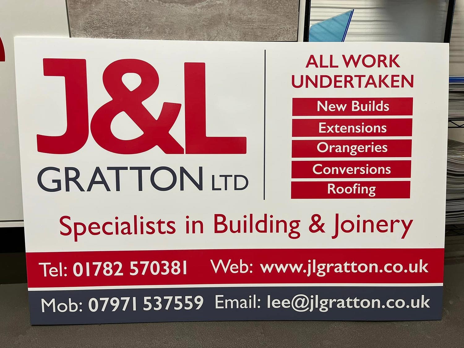 Sports signage advertising - by Luv Print - Stoke-on-Trent