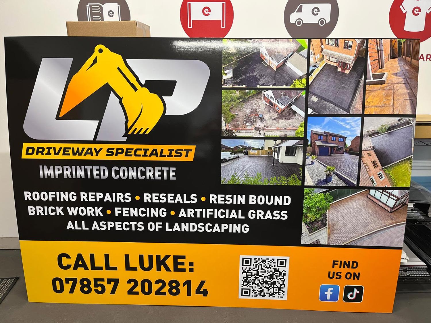 Sports signage advertising - by Luv Print - Stoke-on-Trent