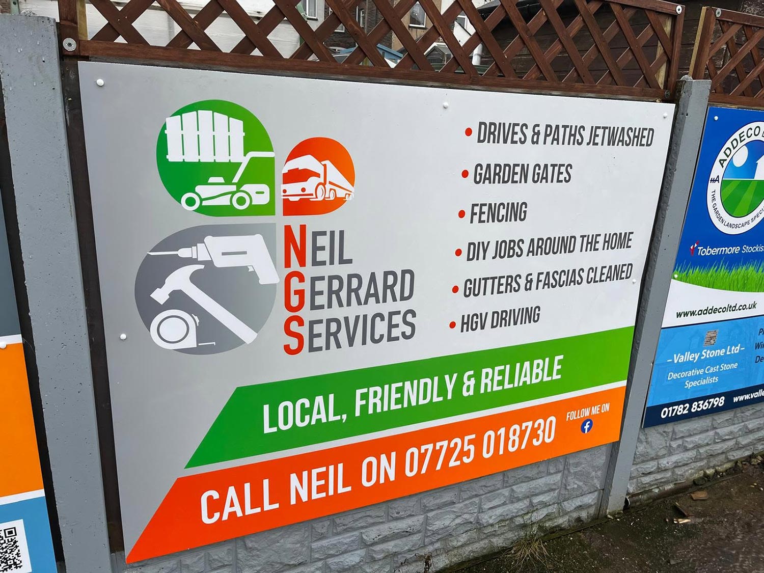 Sports signage advertising - by Luv Print - Stoke-on-Trent