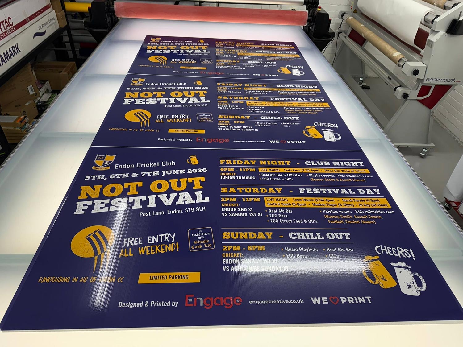 Sports signage advertising - by Luv Print - Stoke-on-Trent