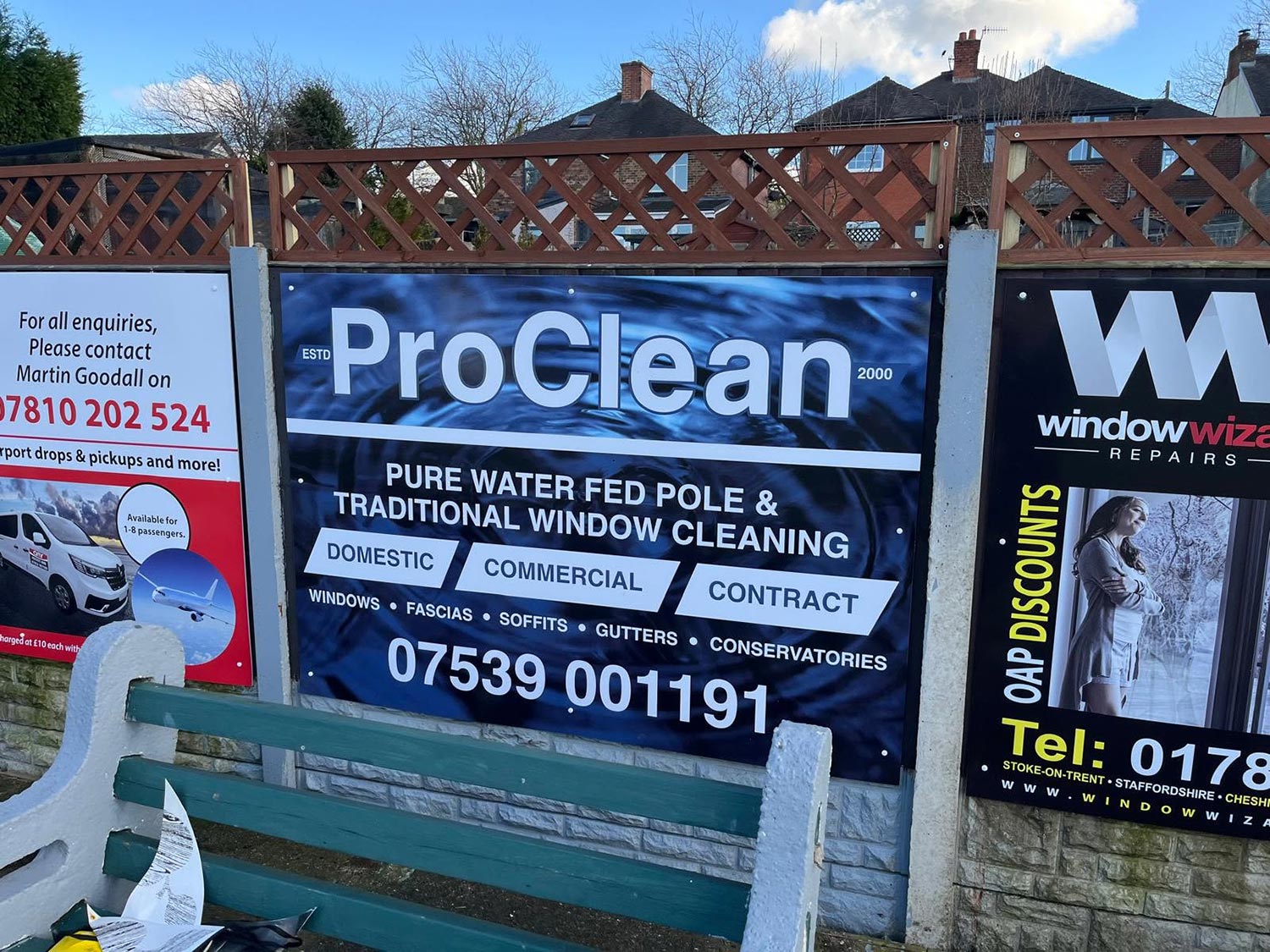 Sports signage advertising - by Luv Print - Stoke-on-Trent