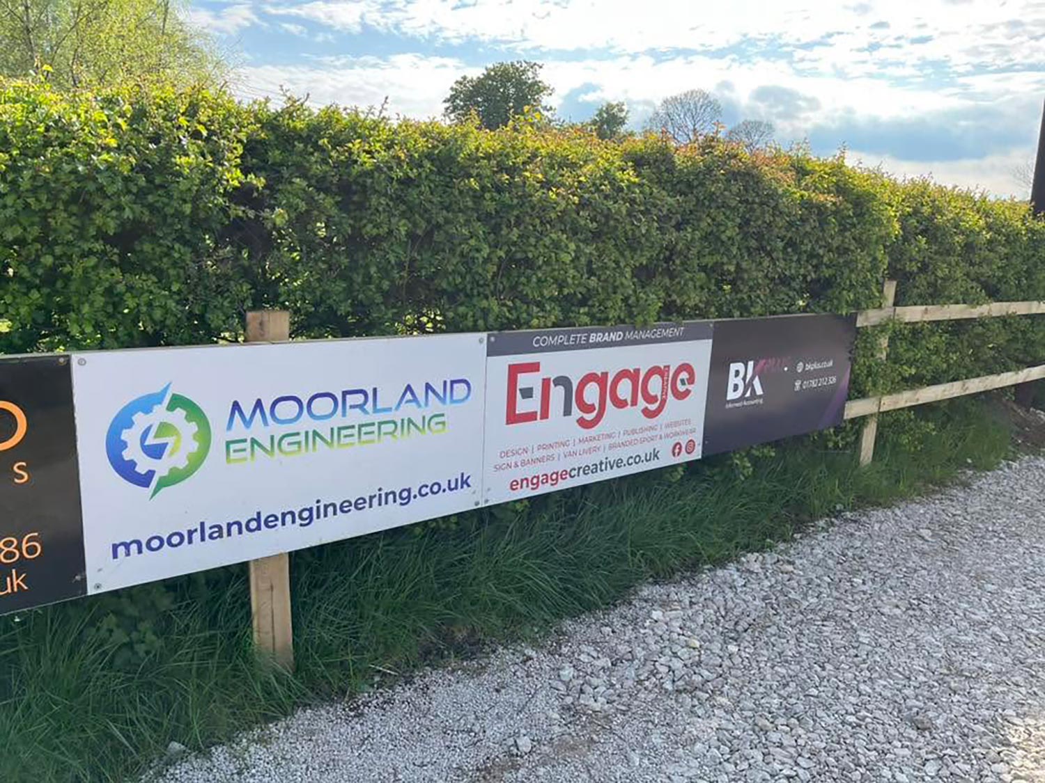 Sports signage advertising - by Luv Print - Stoke-on-Trent