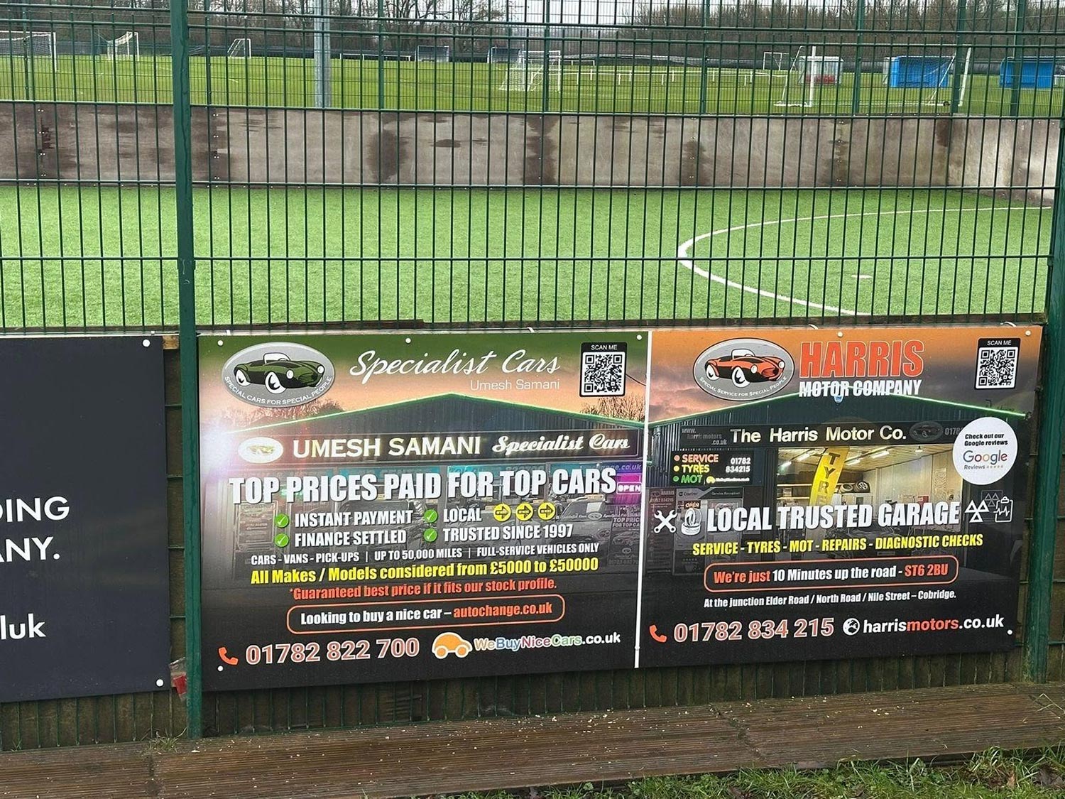 Sports signage advertising - by Luv Print - Stoke-on-Trent